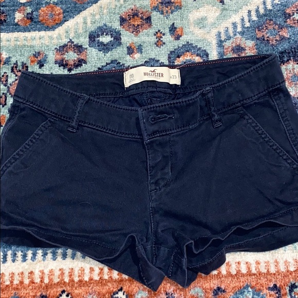 navy blue hollister jean shorts - Picture 1 of 2